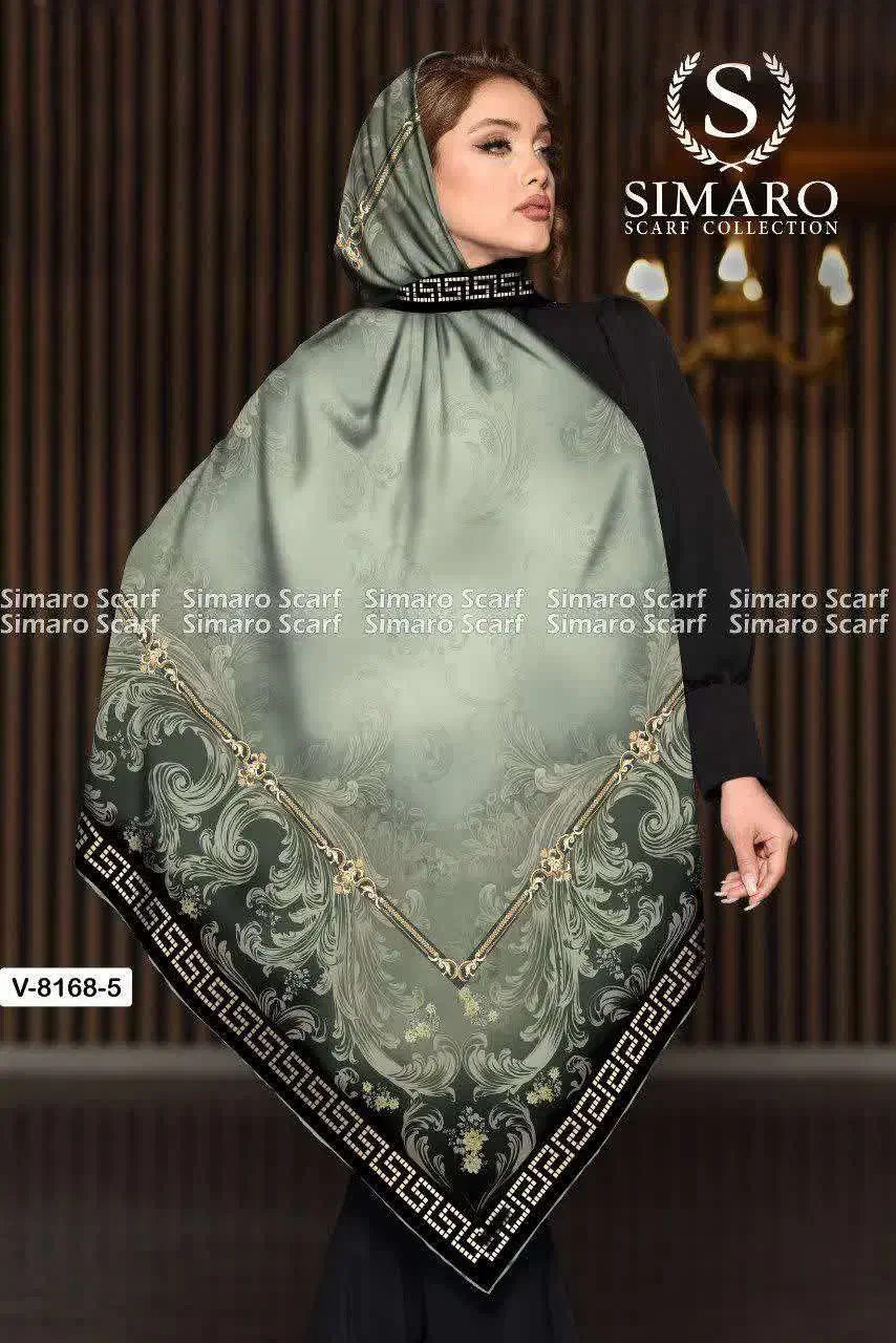 روسری ساتن ابریشم فقط تک رنگ|لباس|بافق, |دیوار