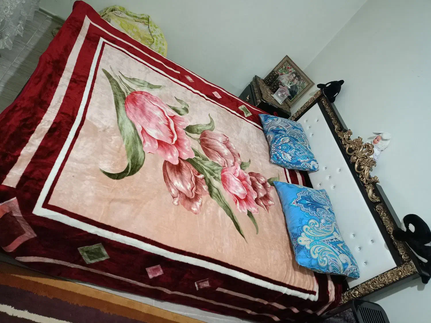 تختخواب دونفره|تخت و سرویس خواب|ایلخچی, |دیوار