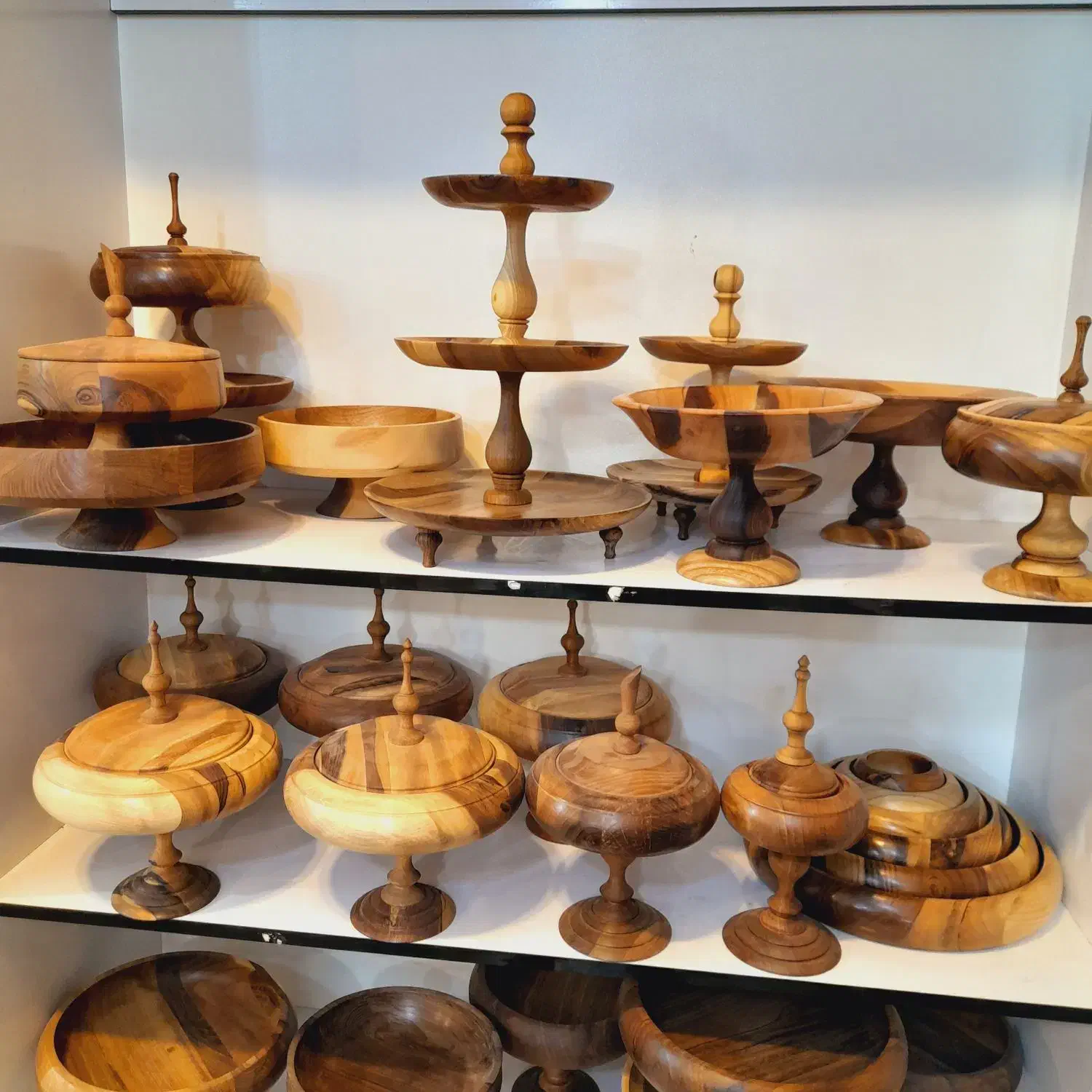 سرویس چوبی گردو در چند مدل اک|ظروف سرو و پذیرایی|قم, شهرک فاطمیه|دیوار