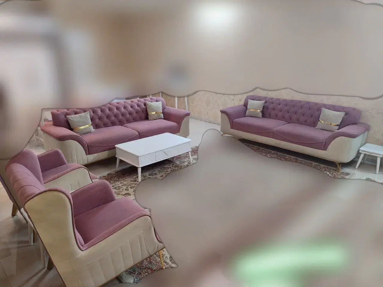 مبلمان هشت نفره در حد نو|مبلمان خانگی و میز عسلی|مشهد, شفا|دیوار