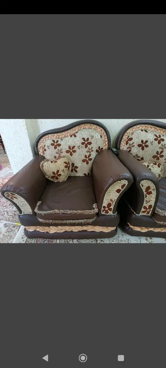 مبل چرم ۶نفره +۱|مبلمان خانگی و میز عسلی|امیرکلا, |دیوار