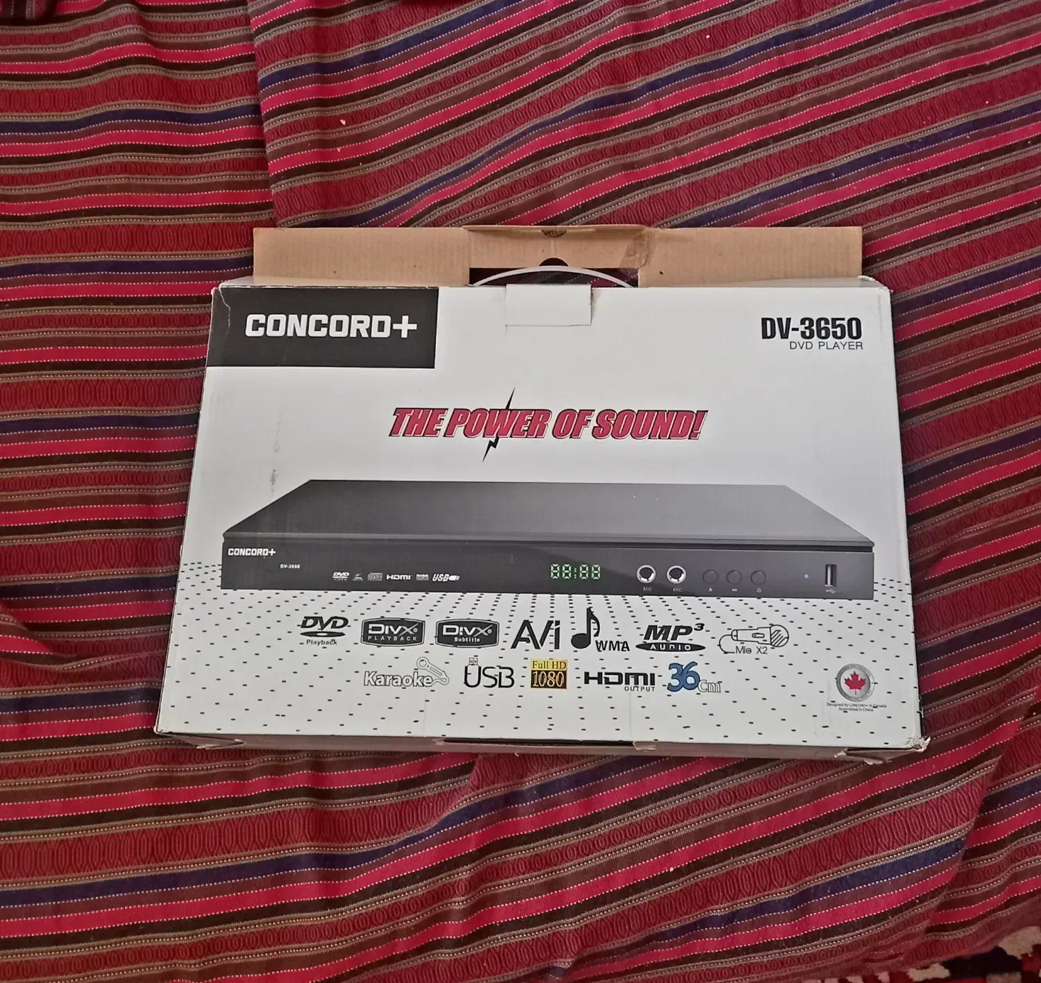 دی وی دی پلیر کنکورد پلاس مدل 3650(نگارستان)|پخش‌کننده DVD و ویدیو|اصفهان, مهدی آباد|دیوار