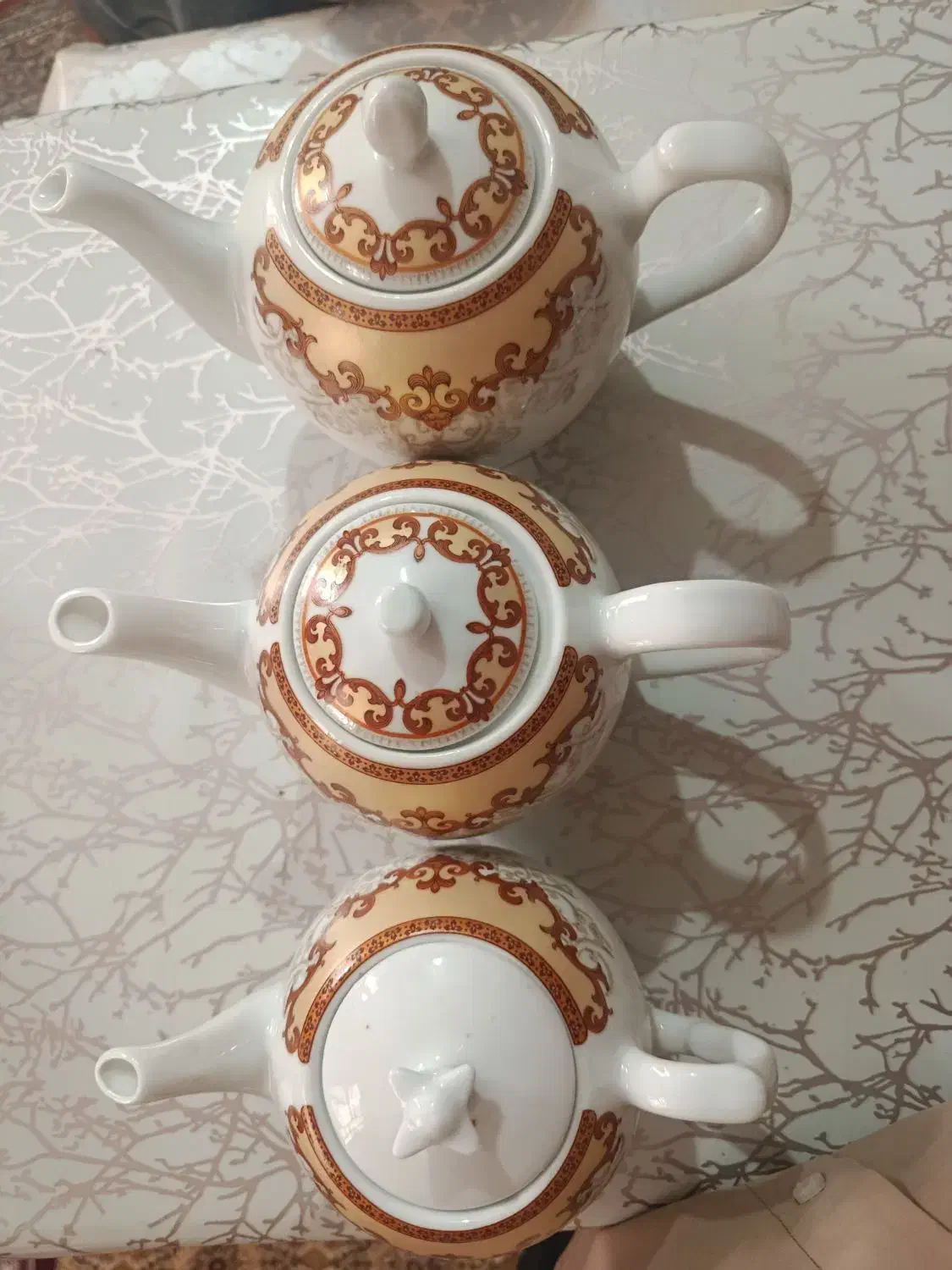 قوری چینی در سه سایز|قوری، کتری، قهوه‌ساز دستی|زابل, |دیوار