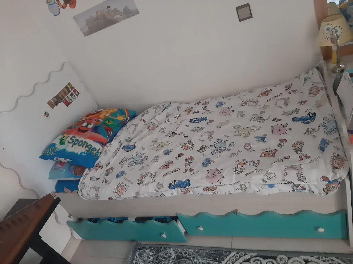 تخت و کمد سایز ۹۰|تخت و سرویس خواب|بابل, |دیوار