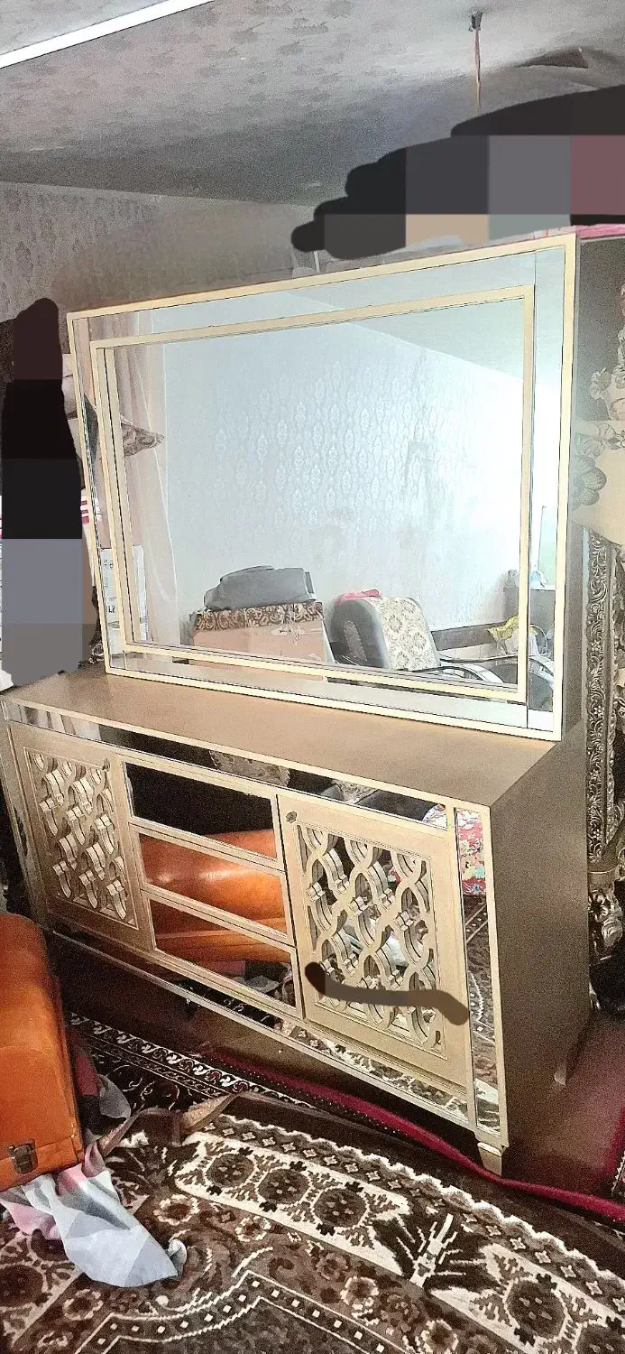 اینه کنسول چوبی|بوفه، ویترین، کنسول|میاندوآب, |دیوار