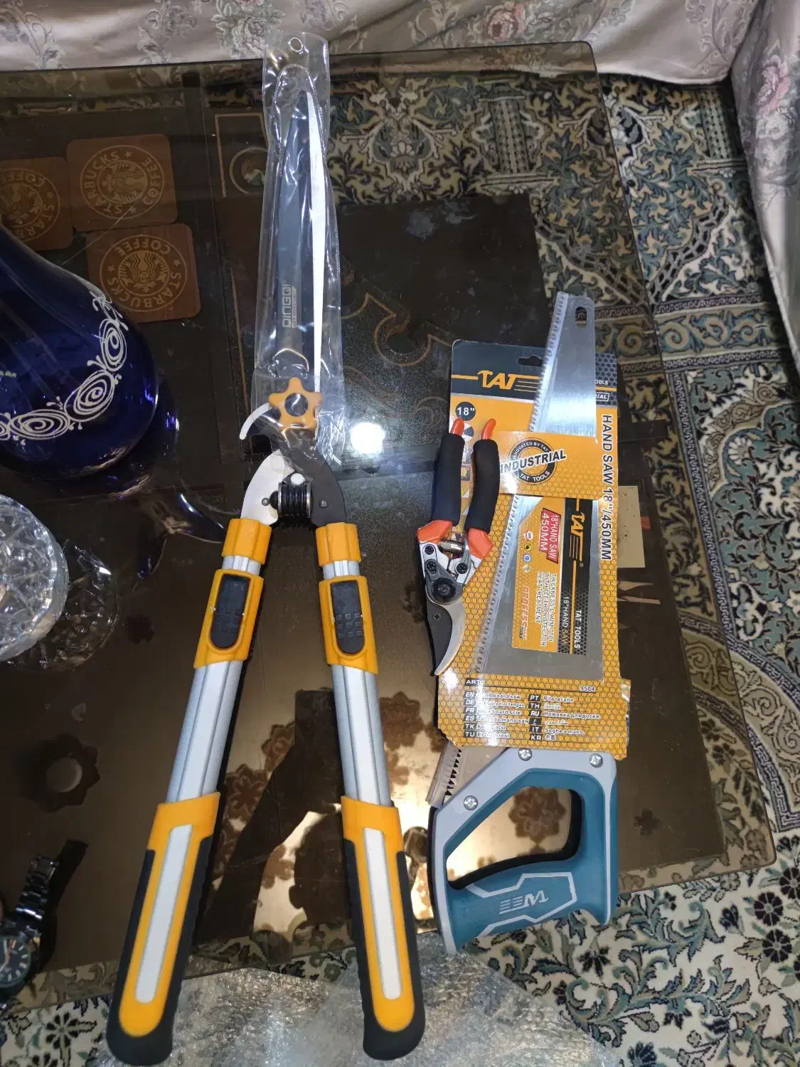 قیچی شمشادزن دوکاره تایوانی قیچی باغبونی قدیمی|ابزارآلات|اصفهان, خواجه عمید|دیوار