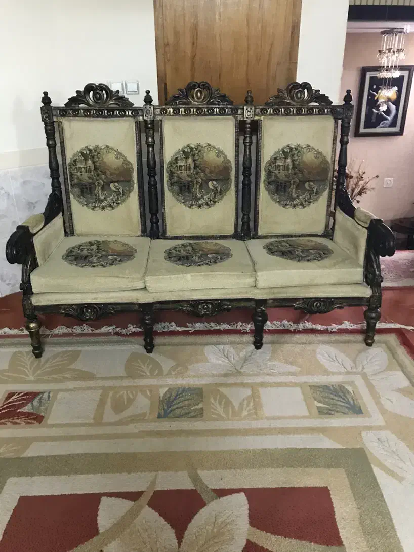 مبل استیل کلاسیک ۹ نفره|مبلمان خانگی و میز عسلی|کازرون, |دیوار