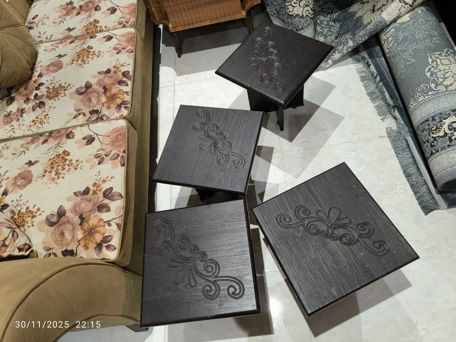 میز عسلی جلو مبلی ۵ تیکه|مبلمان خانگی و میز عسلی|کرج, شهرک آسمان|دیوار