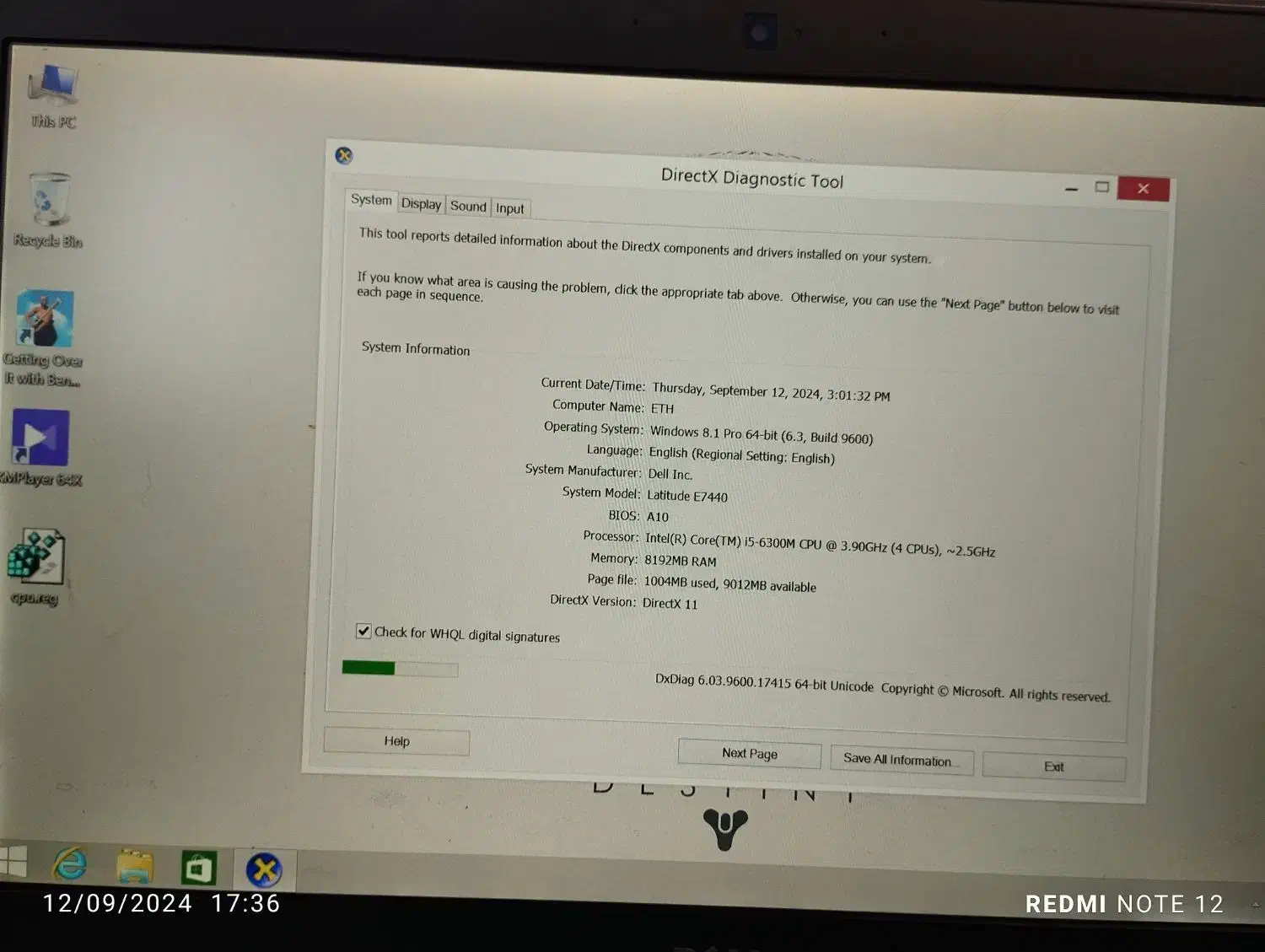 لپتاپ دل i5 gen6 گرافیک مجزا ۴ گیگ مجزا|رایانه همراه|شیراز, دروازه قران|دیوار