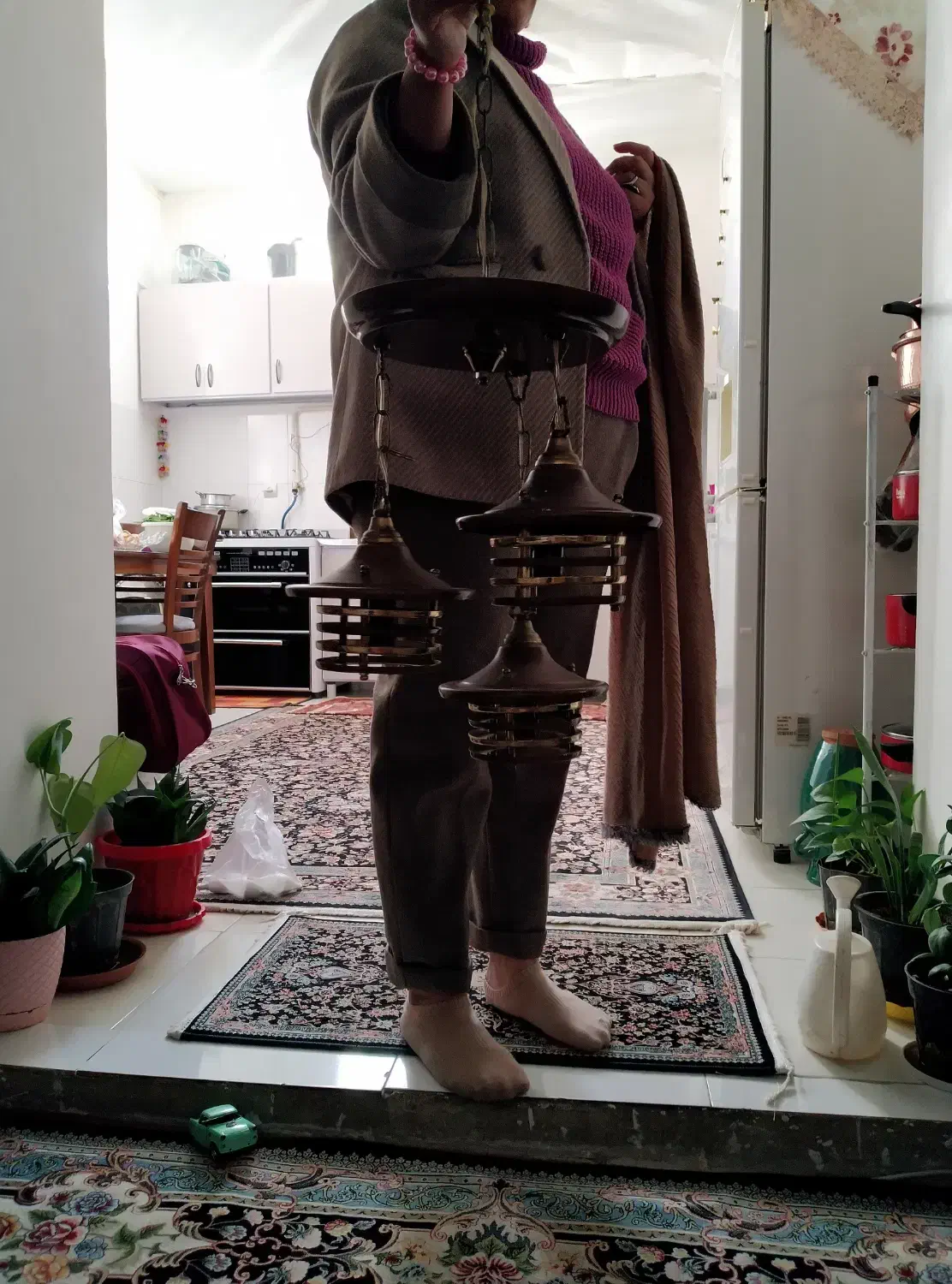 لوستر آشپزخانه|لوستر و چراغ آویز|اراک, |دیوار