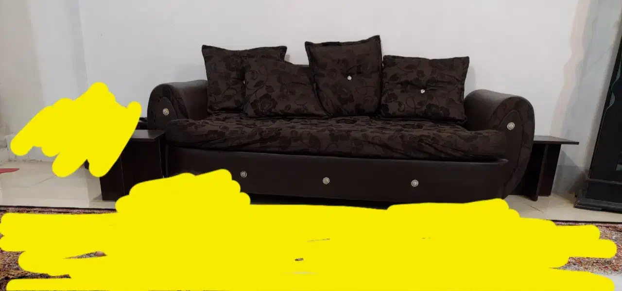 فروش مبلمان همراه با میز جلو مبلی|مبلمان خانگی و میز عسلی|زابل, |دیوار