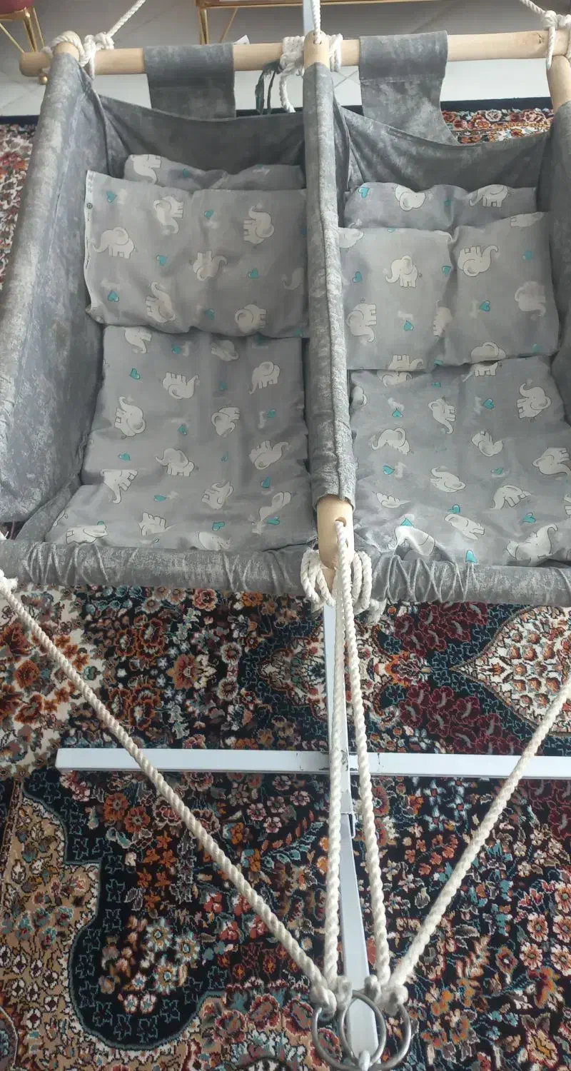 گهواره دوقلو|کالسکه و لوازم جانبی|قوچان, |دیوار