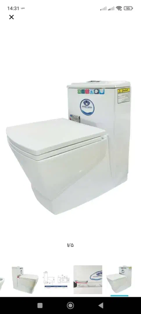 توالت فرنگی مروارید چینی سایز بزرگ تحمل وزن۳۰۰کیلو|لوازم سرویس بهداشتی|ملایر, |دیوار