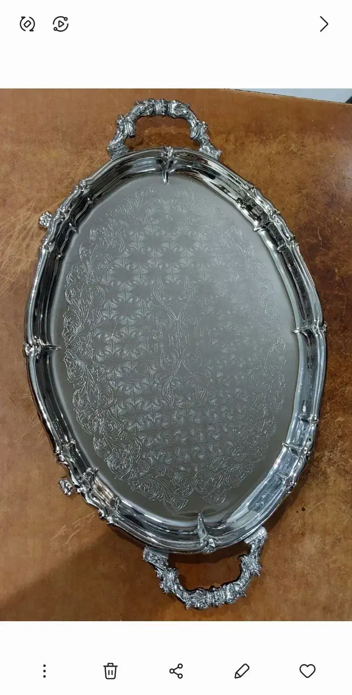 سینی سیلور نقره ای در حدنو|کلکسیون اشیاء عتیقه|تهران, زنجان جنوبی|دیوار