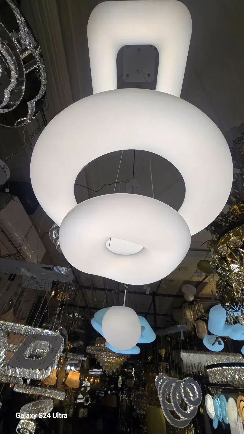 لوستر ابری دو طبقه گرد|لوستر و چراغ آویز|تهران, عبدلآباد|دیوار