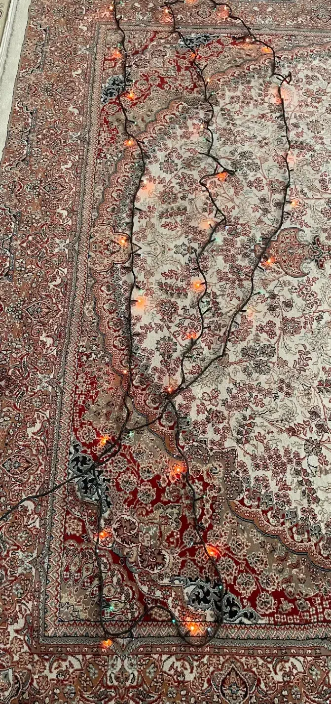 ریسه و چراغ روشنایی ال ای دی چشمک زن|ریسه و چراغ تزئینی|اصفهان, کوی ولی عصر|دیوار