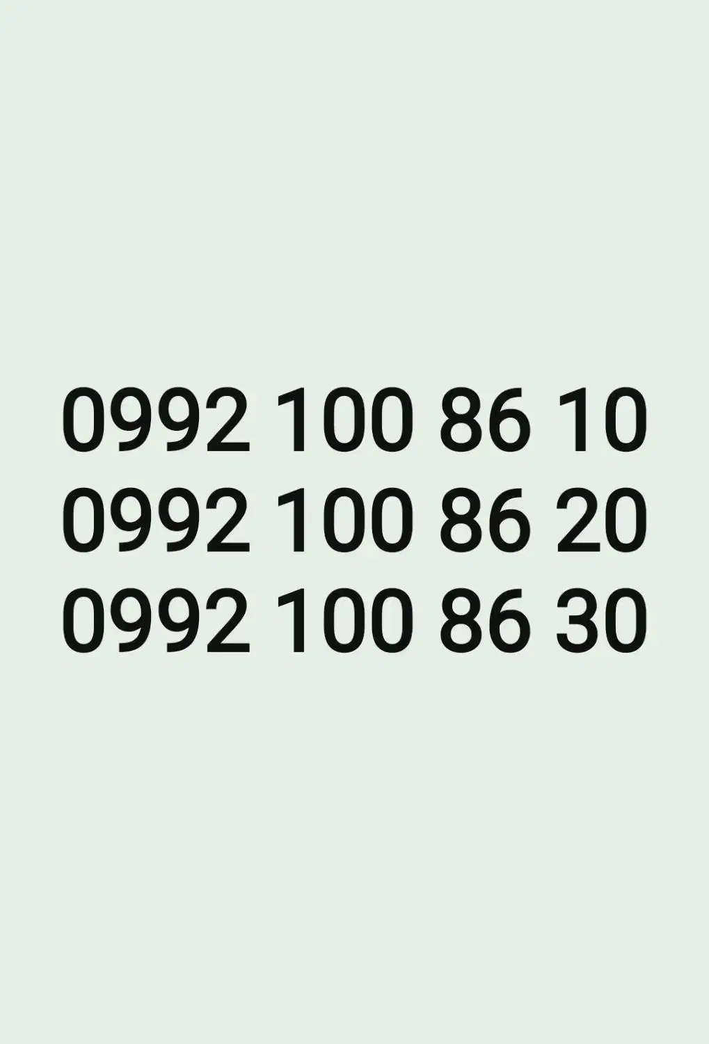 0992-100-86-10|سیم‌کارت|تهران, بلوار کشاورز|دیوار