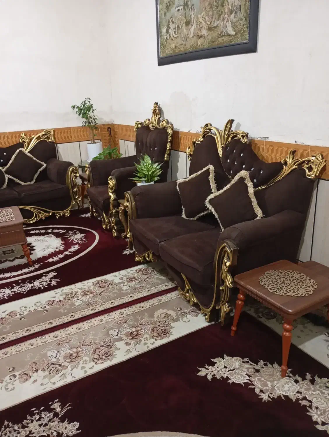 مبل ۷نفره مخمل|مبلمان خانگی و میز عسلی|بندر ماهشهر, |دیوار