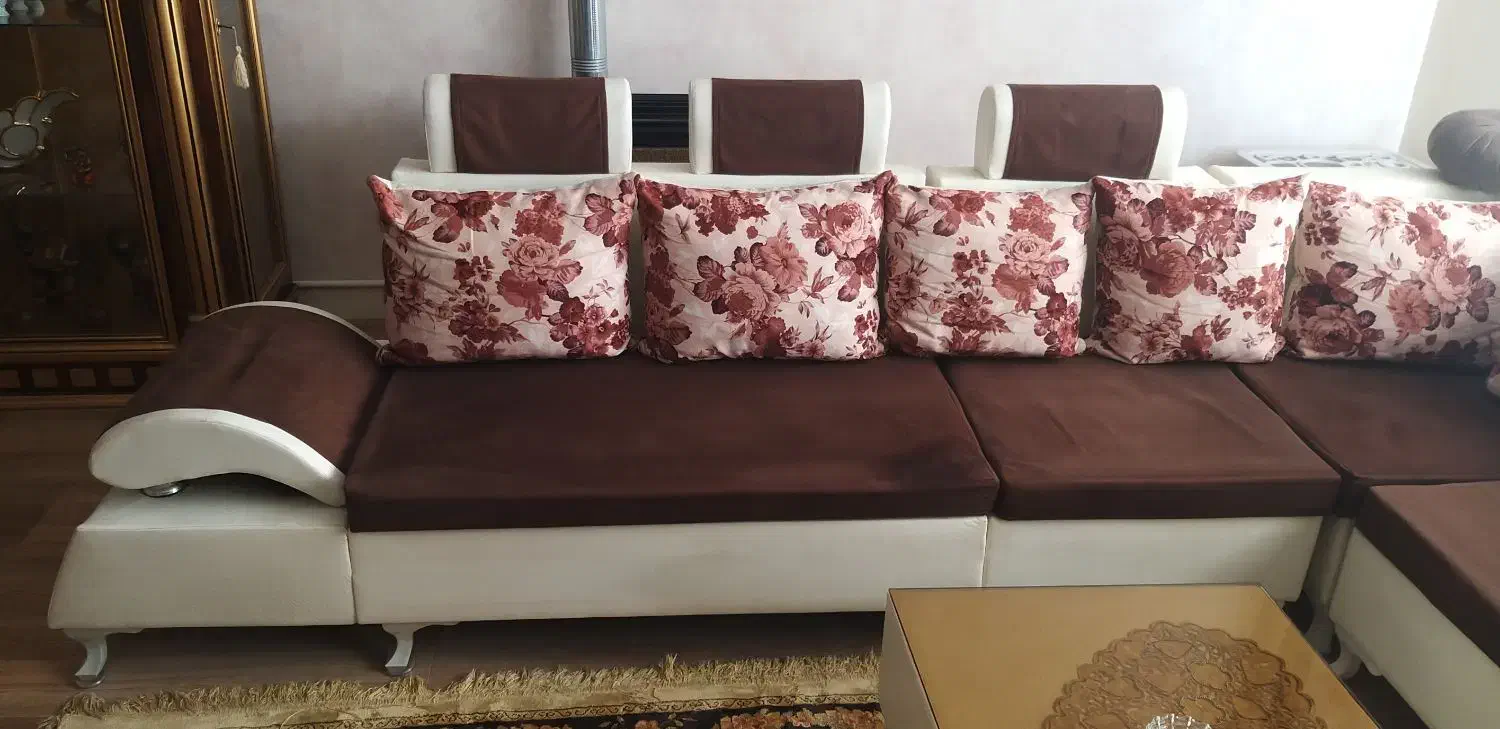 مبل ال 7 نفره و میز جلو مبلی و عسلی|مبلمان خانگی و میز عسلی|پردیس, کمرد|دیوار