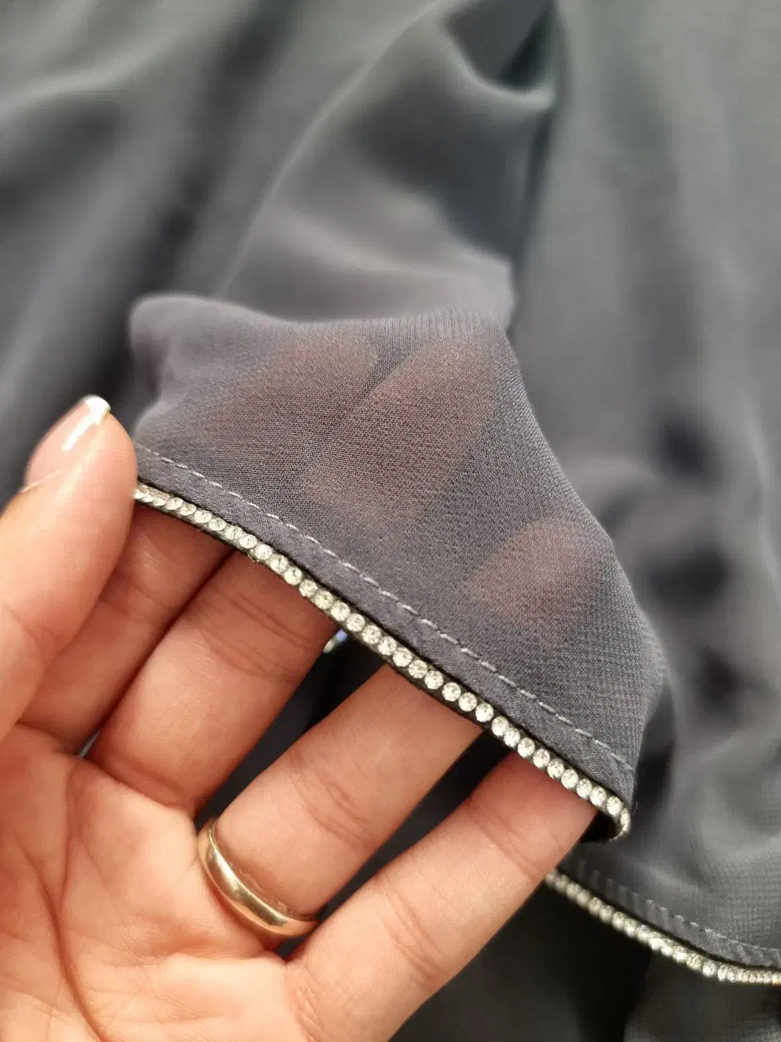 عبایه حریر در دورنگ طوسی،مشکی|لباس|بندر کنگان, |دیوار