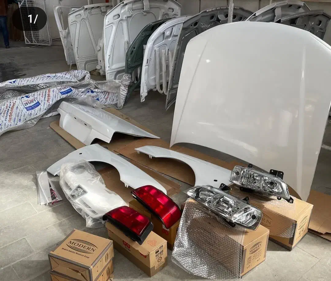 قطعات های رنگ شده کوره ای درب موتور کاپوت گلگیر|قطعات یدکی و لوازم جانبی|کرج, انبار مپنا|دیوار