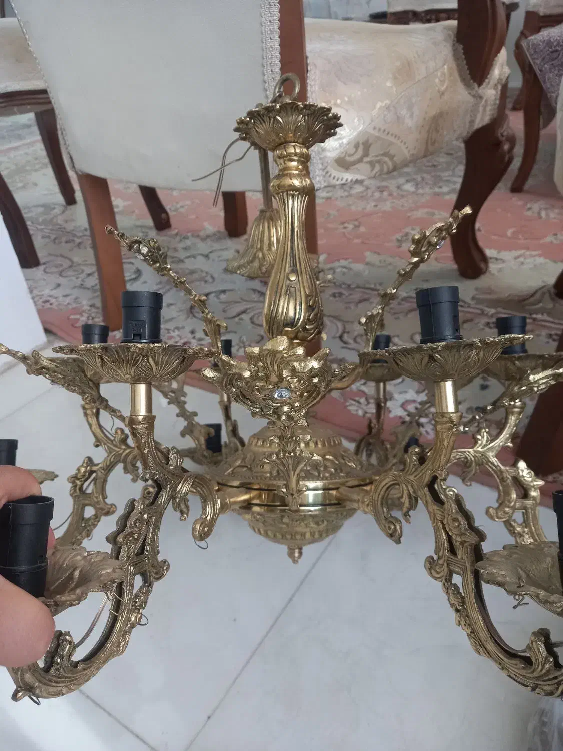 لوستر|لوستر و چراغ آویز|قزوین, |دیوار