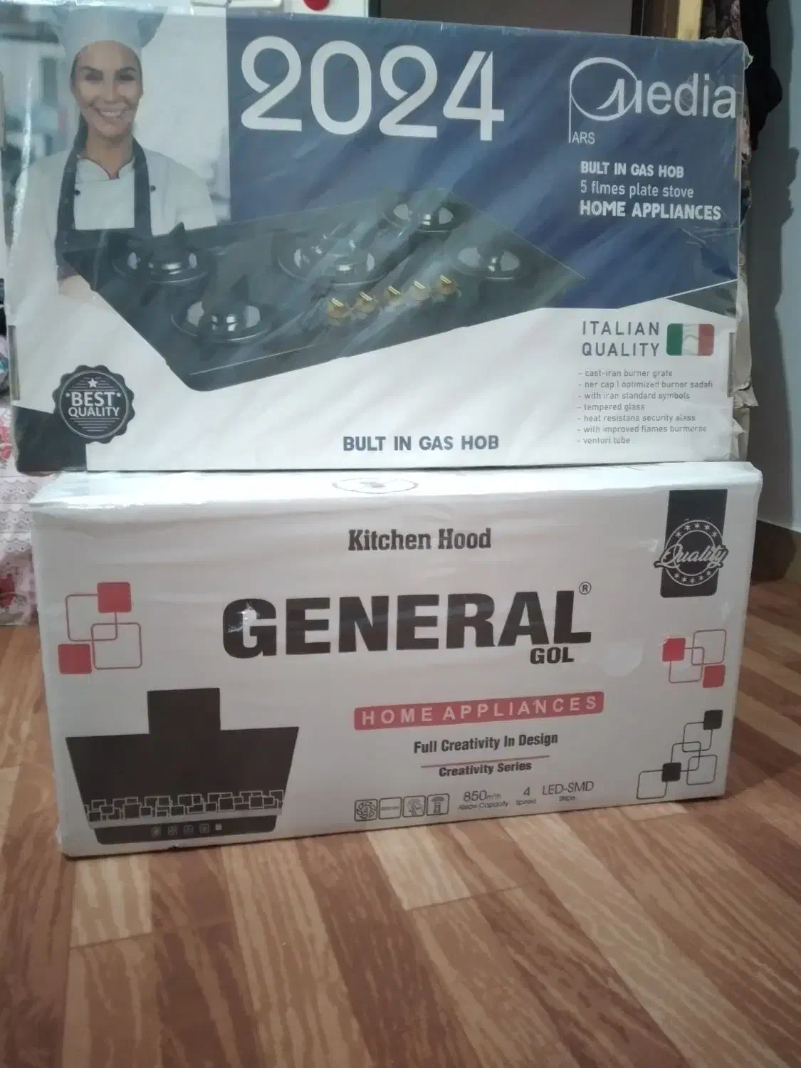 اجاق گاز شیشه ای وهوداشپز خانه وکباب پز گازی|اجاق گاز و لوازم برقی پختوپز|مرند, |دیوار