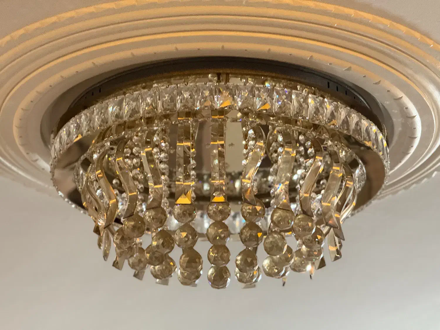 لوستر کریستال ریموت دار|لوستر و چراغ آویز|اراک, |دیوار