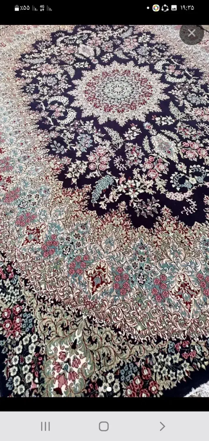فرش ۱۲متری ۲عدد ۷۰۰شانه اصل تمام نخ جنس ضخیم|فرش|همدان, |دیوار