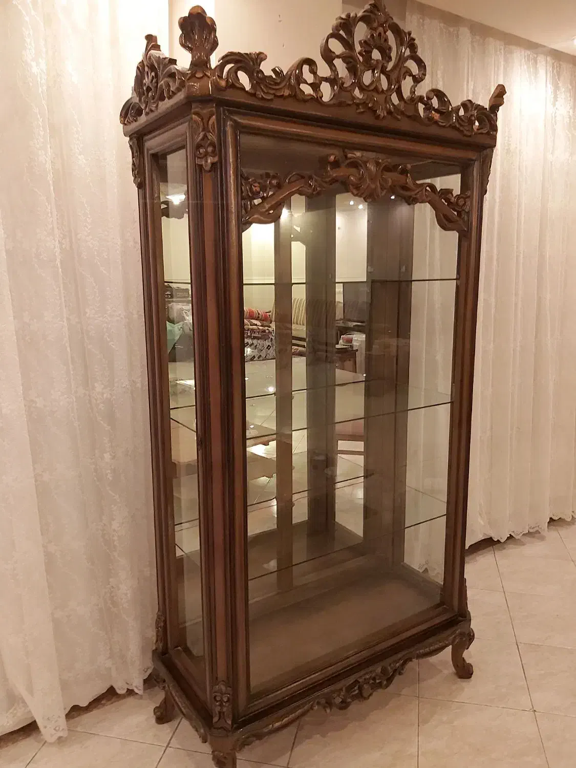 بوفه چوب گردو|بوفه، ویترین، کنسول|تبریز, |دیوار