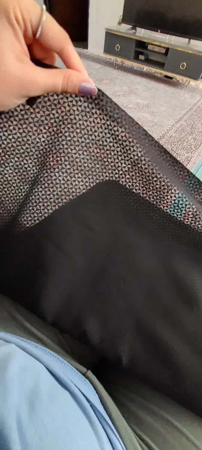 چادر مشکی طرحدار  گل مخمل قواره کامل|لباس|کرمان, |دیوار