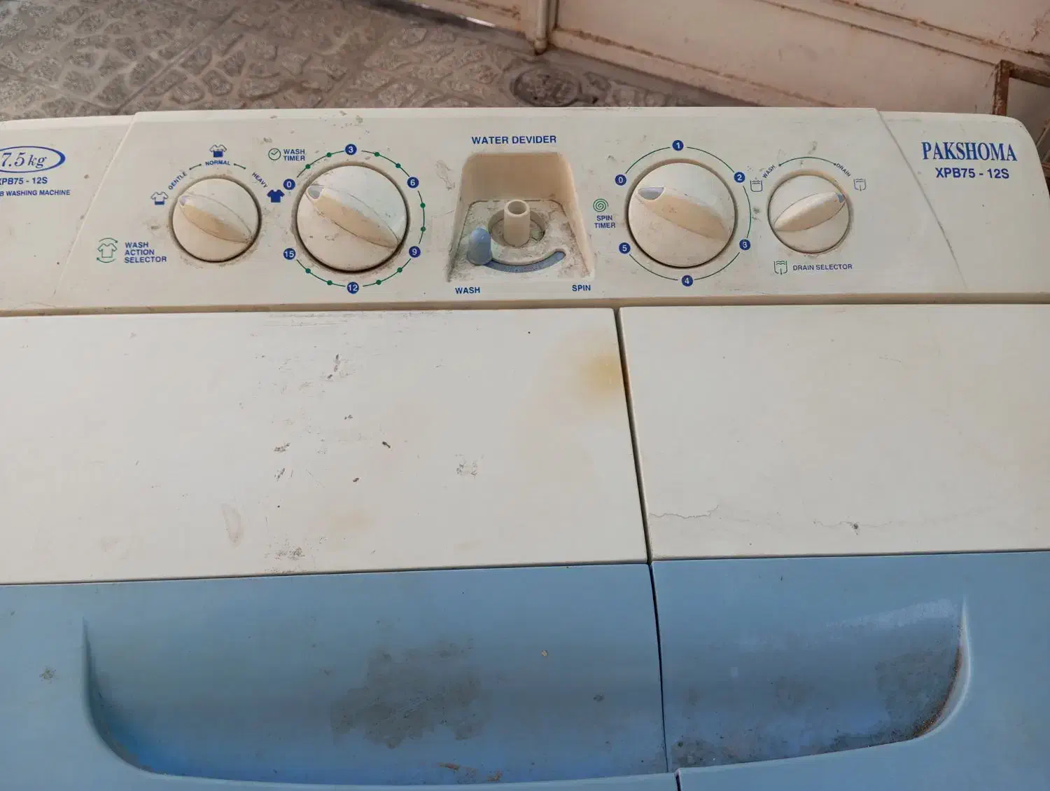 یک عدد لباسشویی 8کیلویی  دوقلو پاکشوما|ماشین لباسشویی و خشک‌کن لباس|شیراز, شهرک امام حسین|دیوار