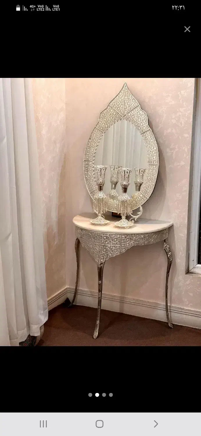 اینه و شمعدان ملیله (تولید و پخش)|صنایع دستی و سایر لوازم تزئینی|اصفهان, پرتمان|دیوار