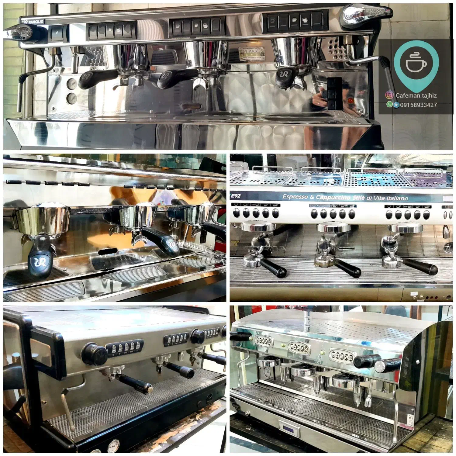 اسپرسوساز دو گروپ و سه گروپ صنعتی|کافیشاپ و رستوران|مشهد, سپاد|دیوار