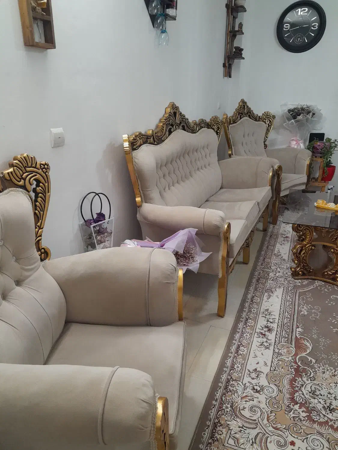 مبل سلطنتی|مبلمان خانگی و میز عسلی|محمدیه-قزوین, |دیوار