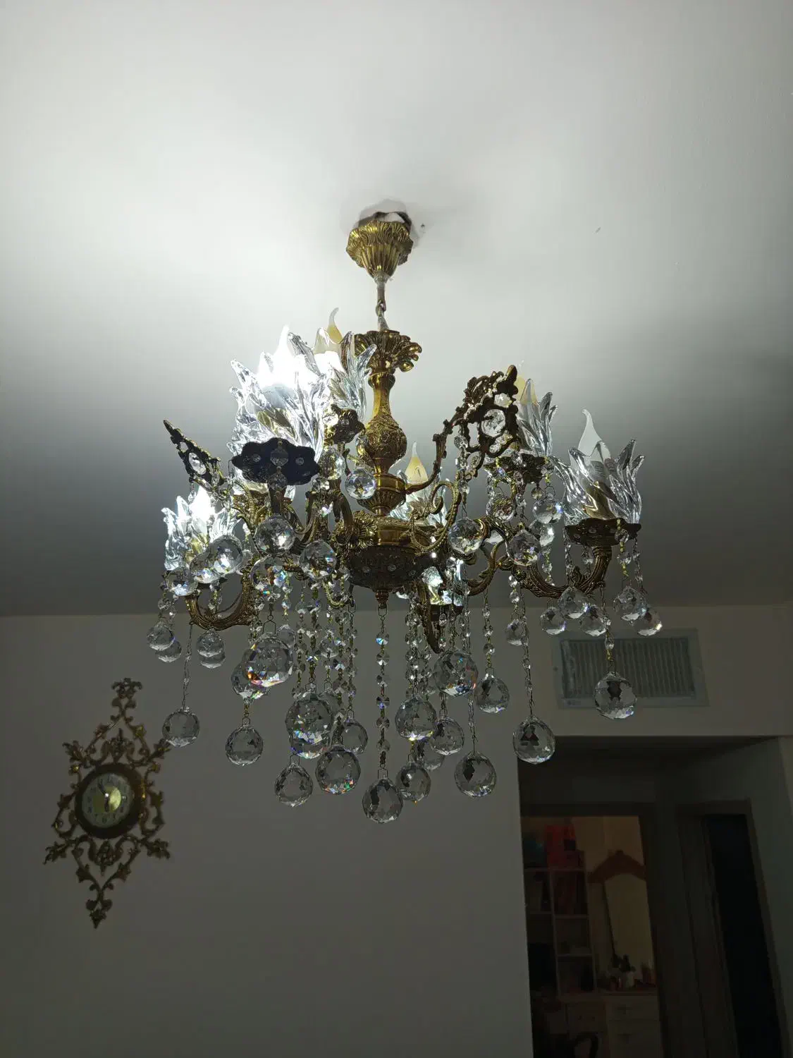 لوستر برنز|لوستر و چراغ آویز|زنجان, |دیوار