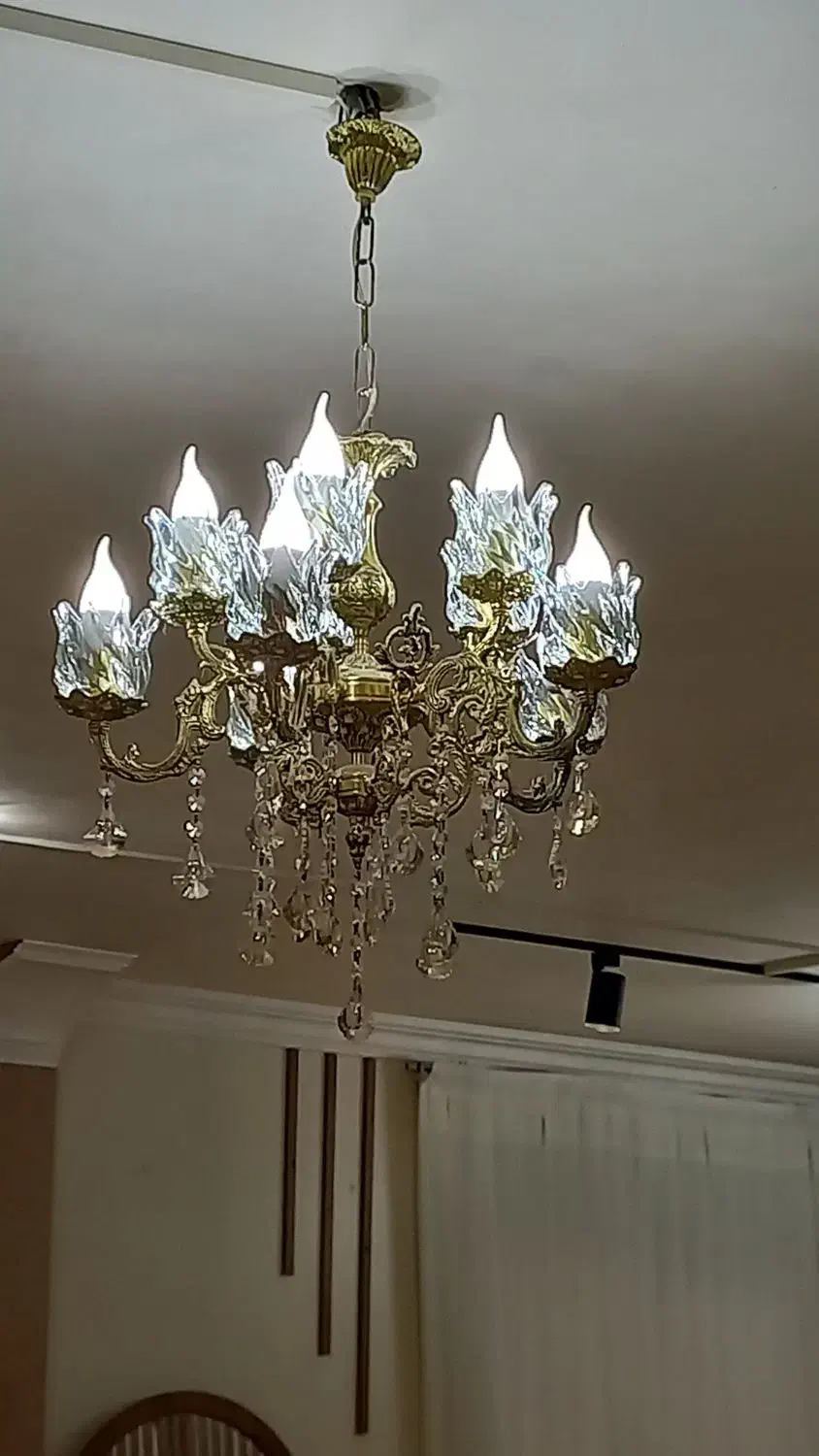 لوستر برنجی|لوستر و چراغ آویز|پرند, فاز ۲|دیوار