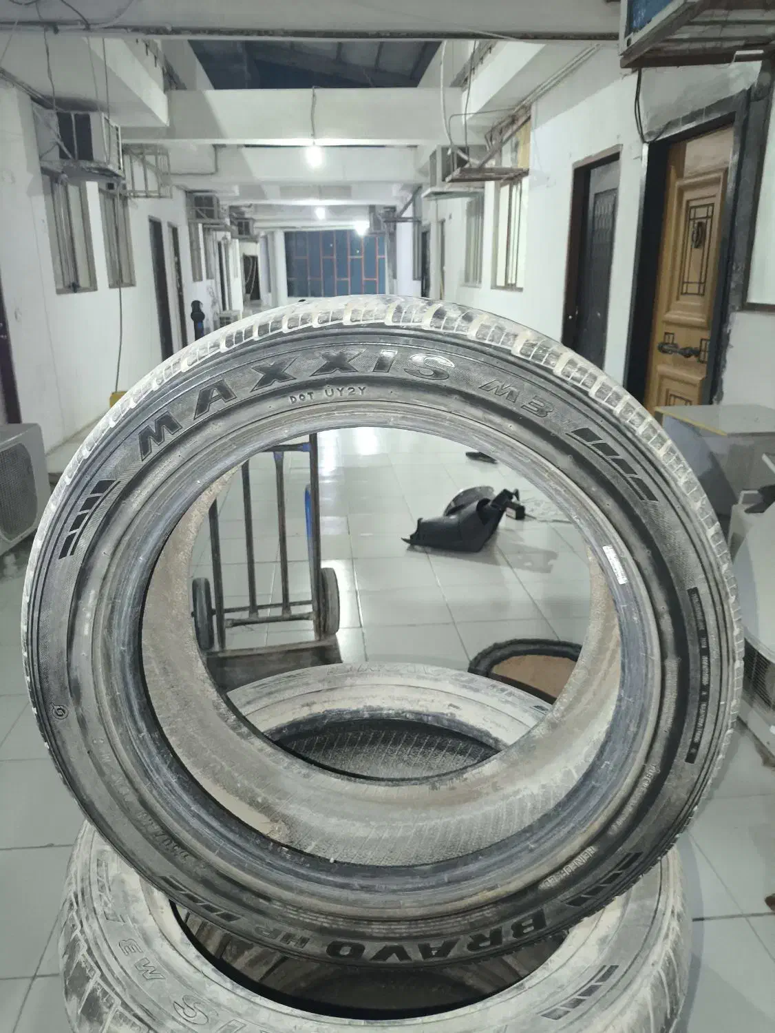 ۴ حلقه لاستیک ماشین های خارجی 225/55|قطعات یدکی و لوازم جانبی|قشم, |دیوار