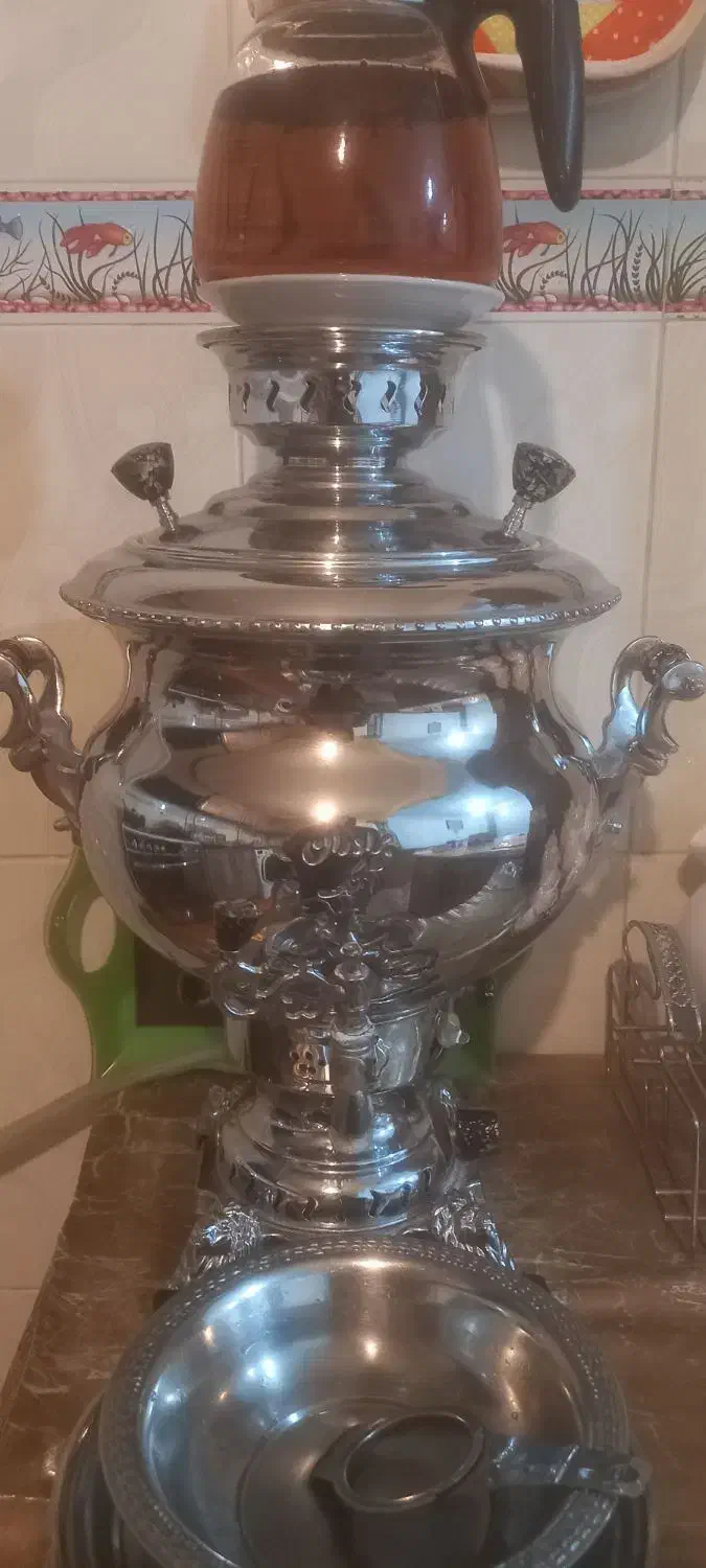 فروش یک عددسماورگازی درحدنو|سماور، چایساز، قهوهساز|نهاوند, |دیوار