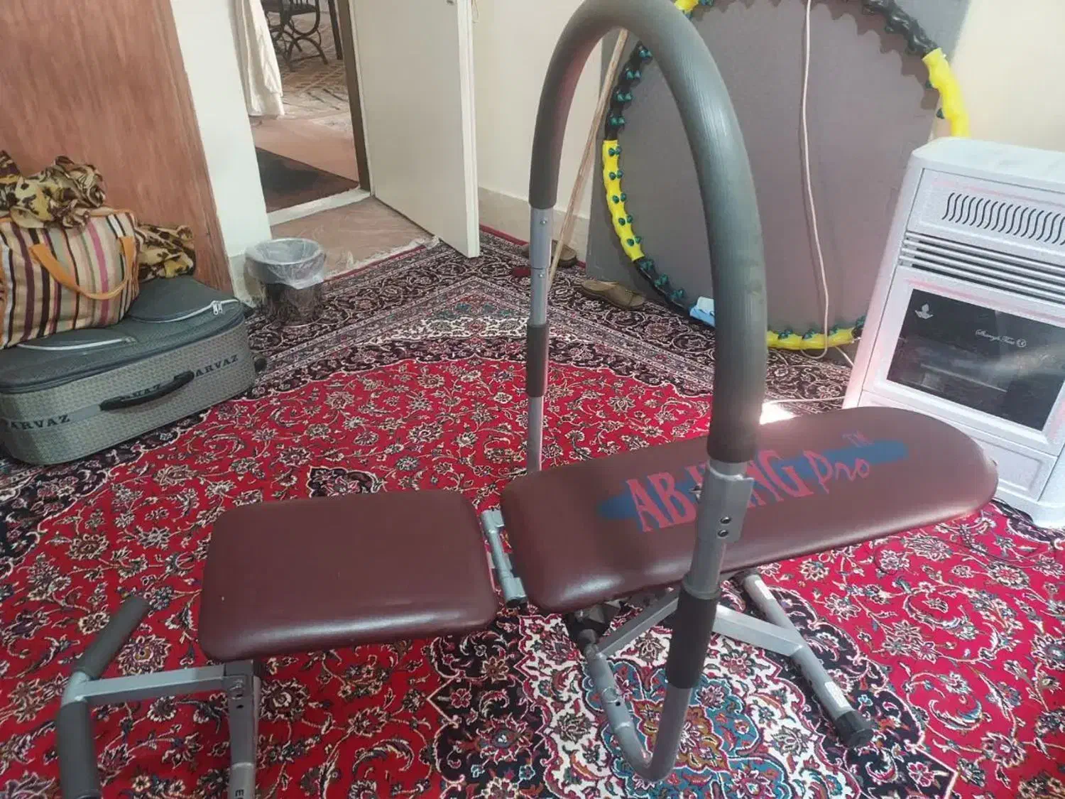 دستگاه دراز و نشست ایرپرو بهمراه حلقه کنار دیوار|تجهیزات ورزشی|فولادشهر, B6|دیوار