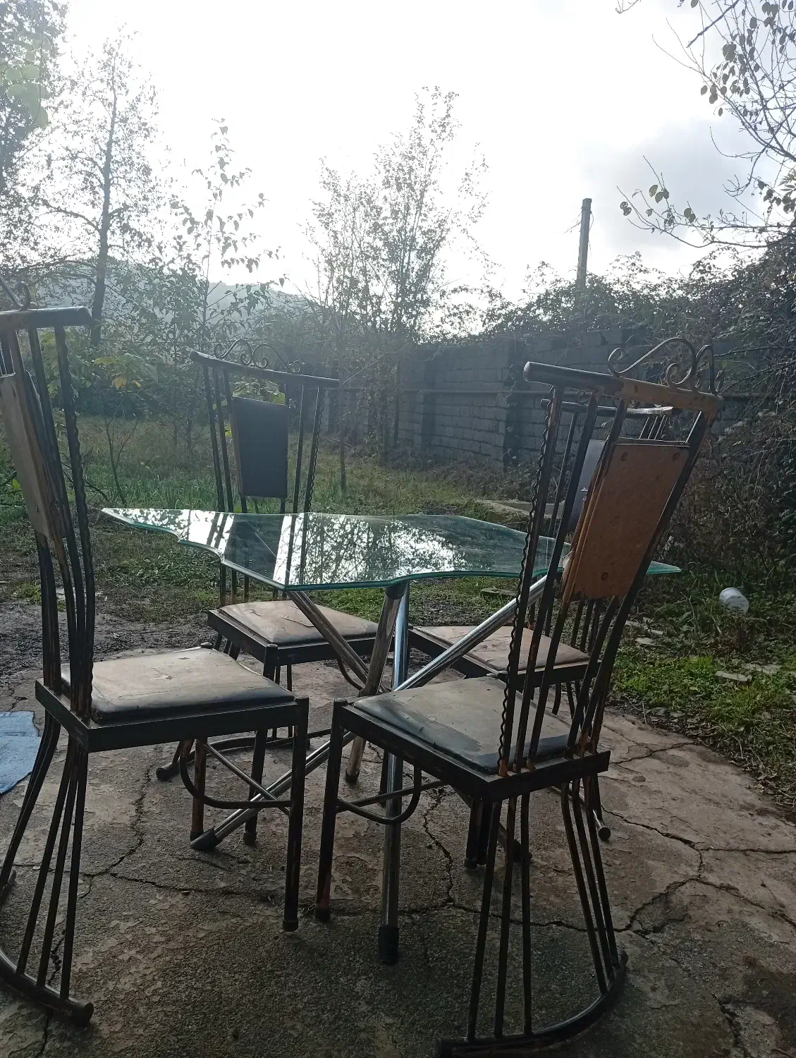 صندلی توباغی ۴نفره|میز و صندلی غذاخوری|آستارا, |دیوار