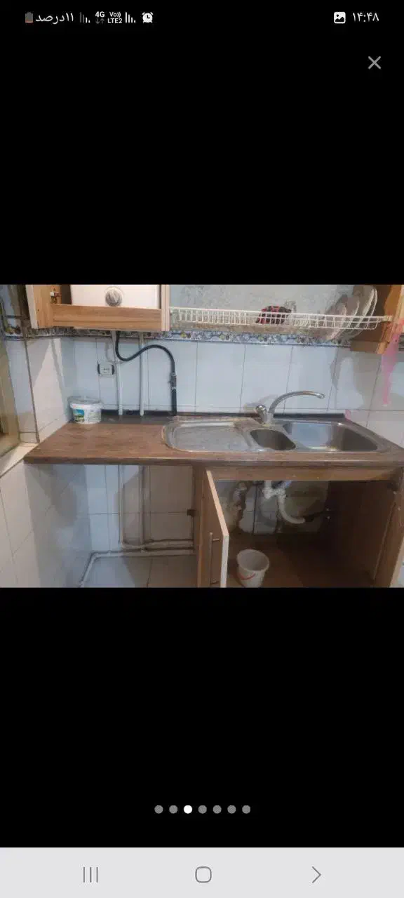 سینک ظرفشویی|آب‌چکان و نظم‌دهنده ظروف|قدس, شهر‌قدس|دیوار