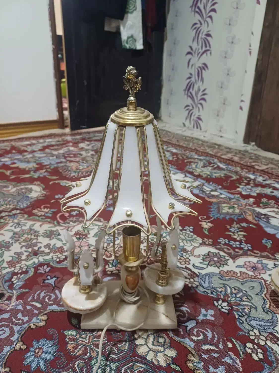 جاشمعی سنگی قدیمی|لوستر و چراغ آویز|مشهد, شهید مطهری|دیوار
