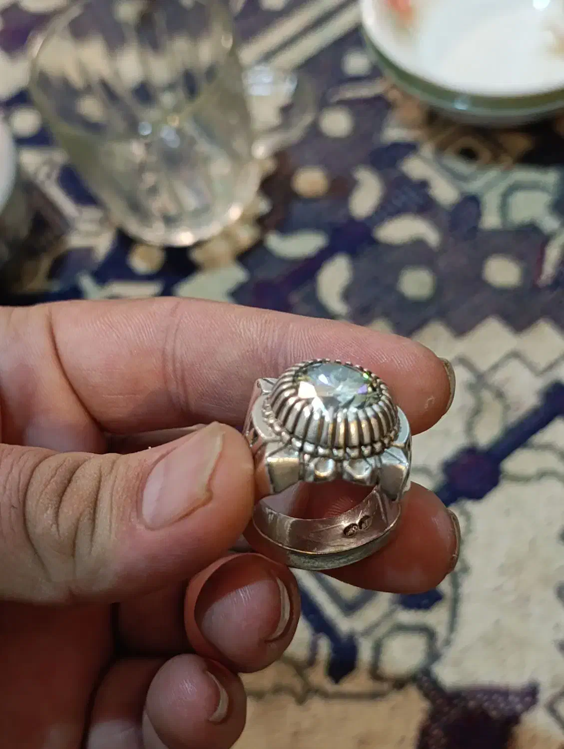 انگشتر نقره مردانه|جواهرات|خرم‌آباد, |دیوار