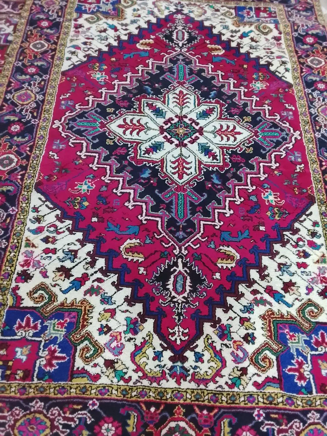 فرش ۶ متری نو وتازه از دار افتاده دستباف|فرش|خسروشاه, |دیوار