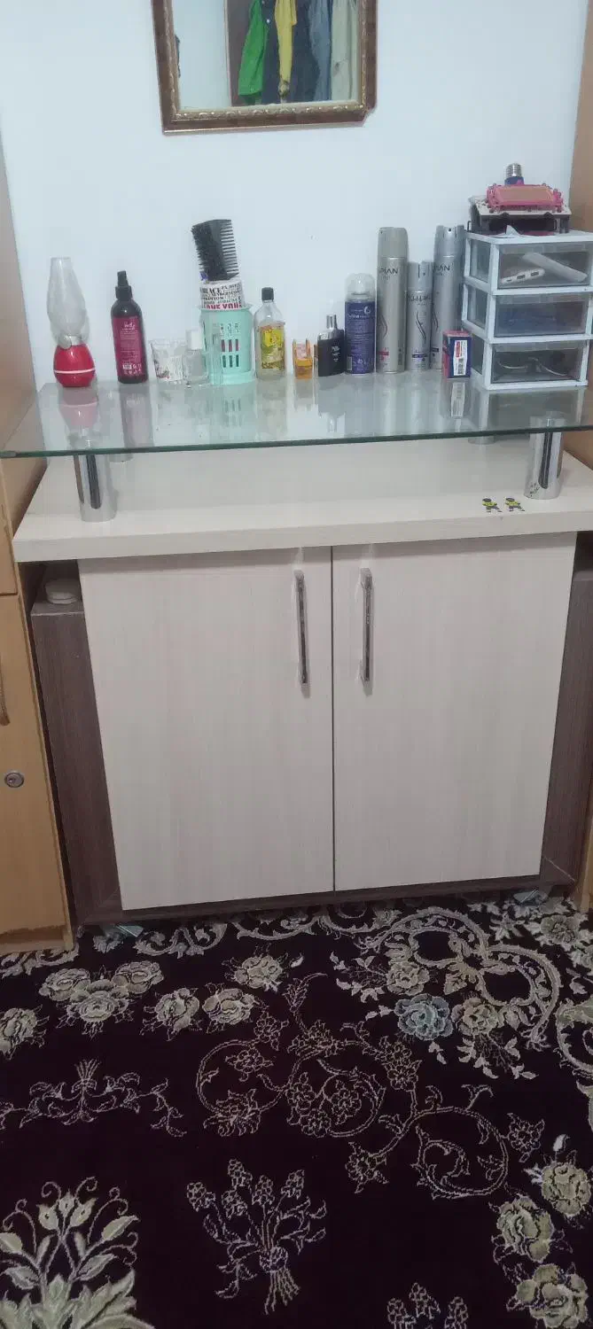 کابینت جزیره ام دی اف|بوفه، ویترین، کنسول|گلبهار, شهر جدید گلبهار|دیوار