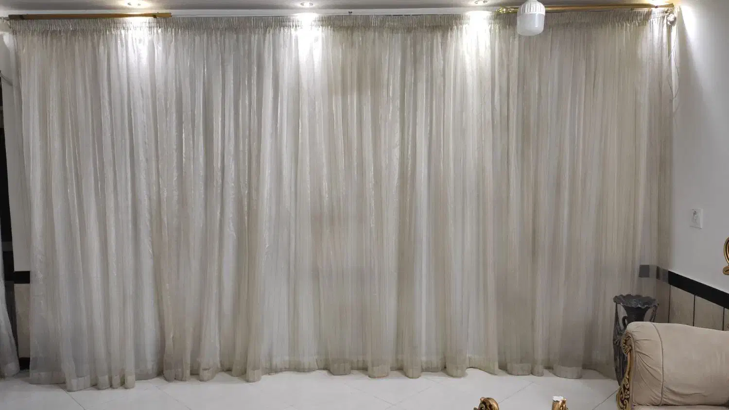 پرده حریر و آستر|پرده، رانر، رومیزی|مشهد, چهارچشمه|دیوار