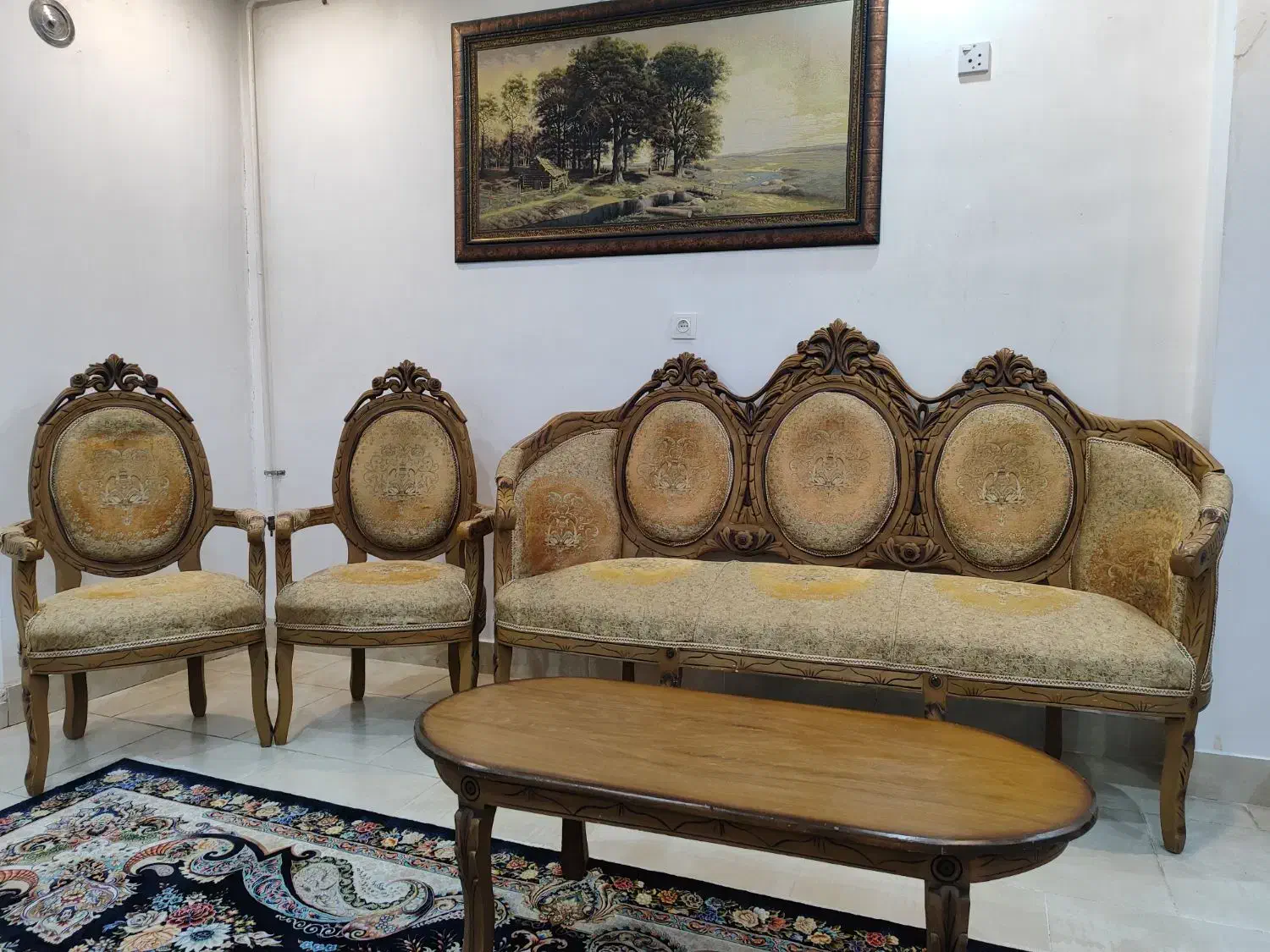 مبل سلطنتی|مبلمان خانگی و میز عسلی|بندر ماهشهر, |دیوار