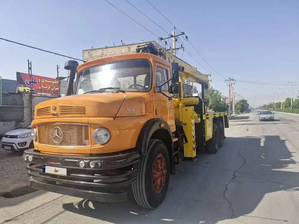 بنز زیرمایلر دهچرخ جرثقیل|خودرو سنگین|مرودشت, دولت آباد|دیوار