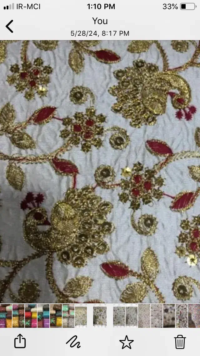 پارچه تافته سوزن دوز هندی عرض ۱۱۰|لباس|تهران, بازار|دیوار